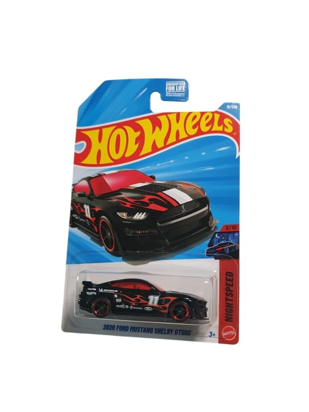 Hot Wheels 2020 Ford Mustang Shelby GT500 Nightspeed Edition Black Red Diecast